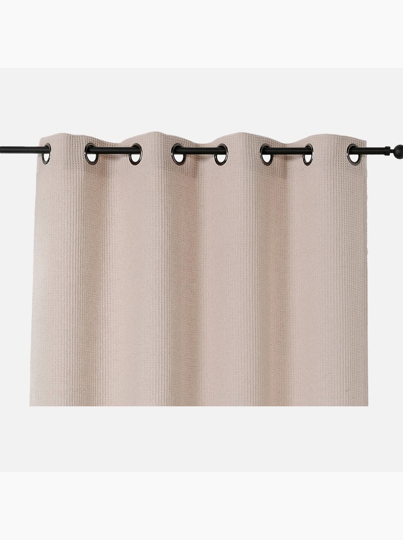 Rideau en nid d'abeille Beige foncé - Kiabi
