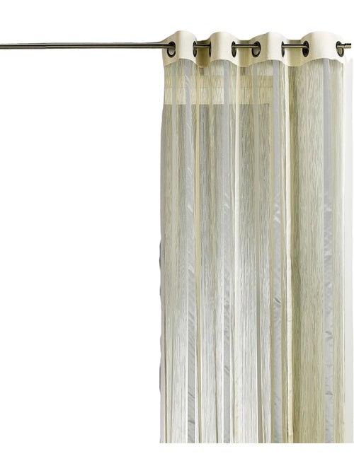 Rideau en organza à rayures verticales - Kiabi