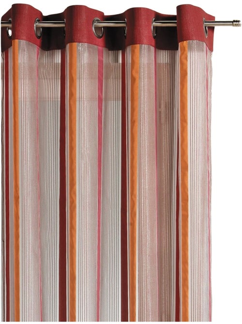 Rideau en organza à rayures verticales - Kiabi