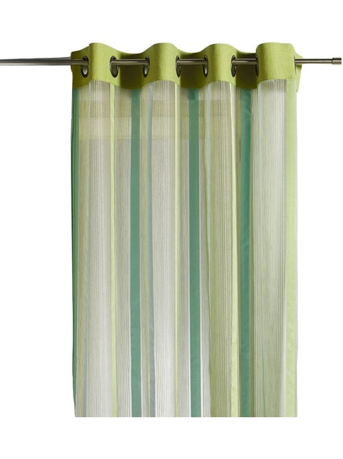Rideau en organza à rayures verticales - Kiabi