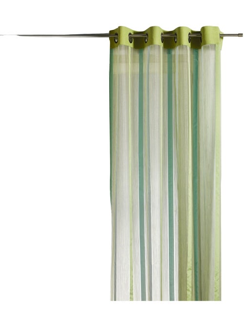Rideau en organza à rayures verticales - Kiabi