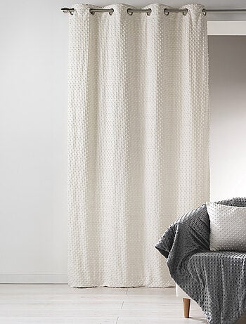 Rideau en polaire à reliefs