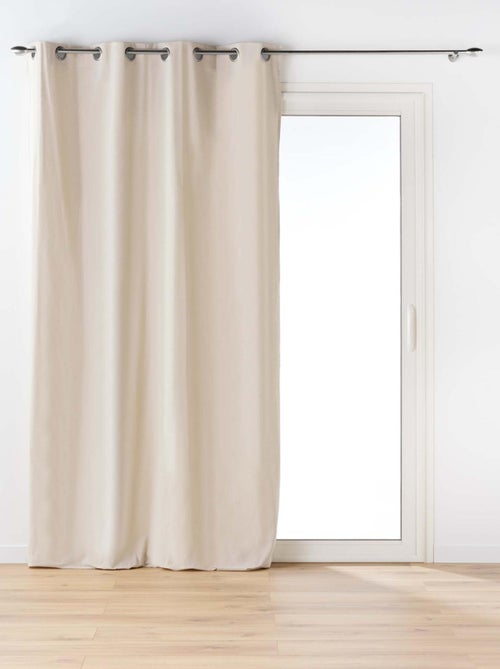 Rideau en poly-coton recyclé - Kiabi