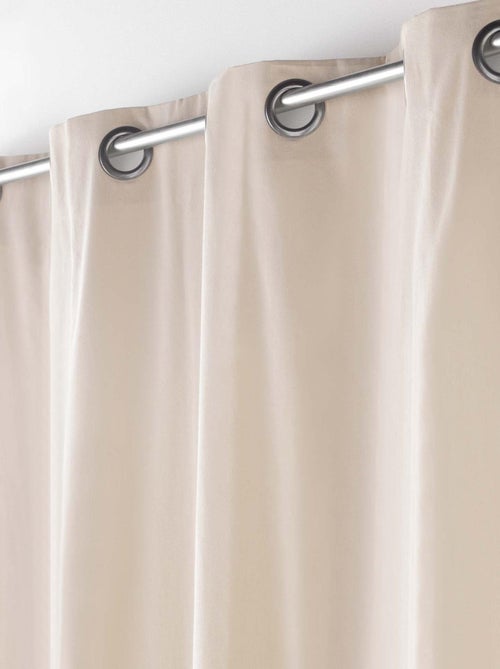 Rideau en poly-coton recyclé - Kiabi
