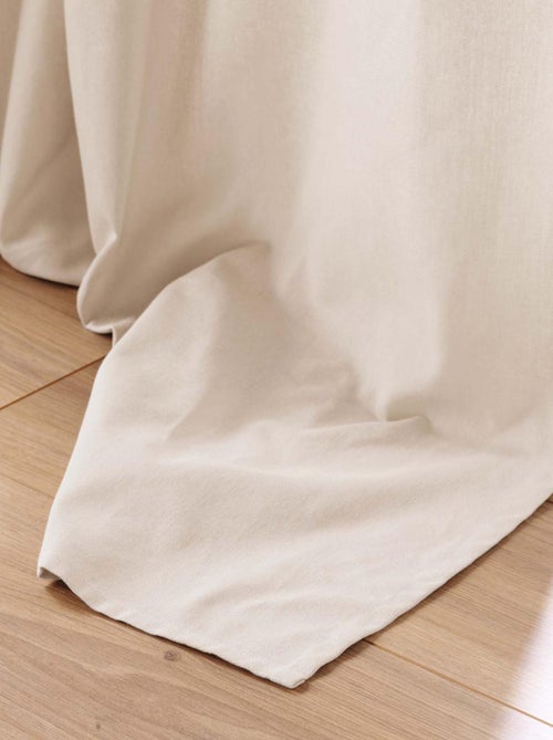 Rideau en poly-coton recyclé - Kiabi