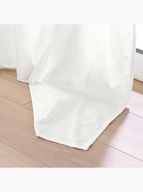 Rideau en poly-coton recyclé - Kiabi