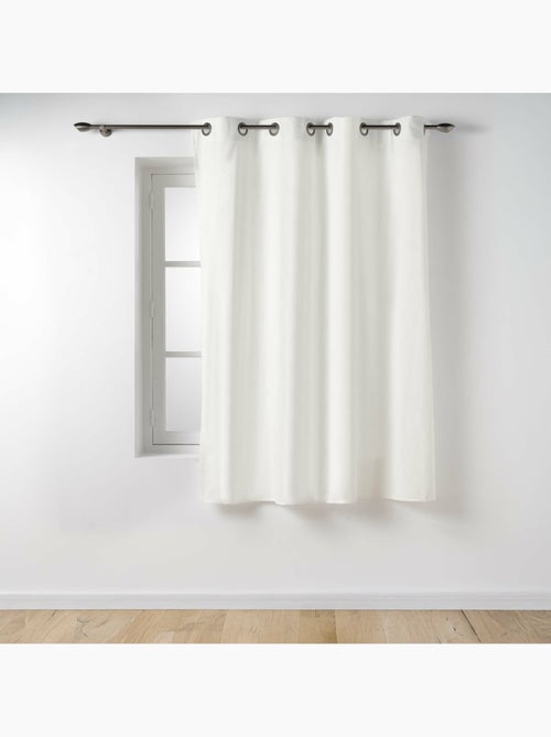 Rideau en poly-coton recyclé - Kiabi