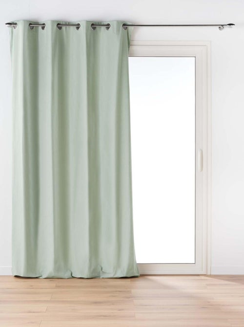 Rideau en poly-coton recyclé - Kiabi