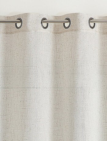 Rideau en poly-lin à oeillet