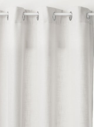 Rideau en polyester modèle Léon - 140 x 260 cm - Ivoire