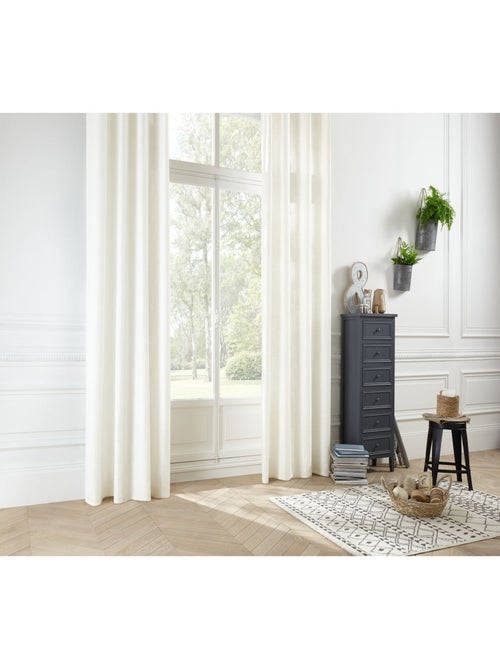 Rideau en polyester modèle Léon - Kiabi