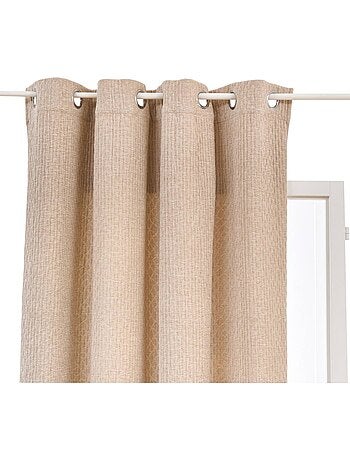 Rideau en tissu avec œillets en acier fran