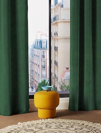 Rideau en velours - - Effet brossé