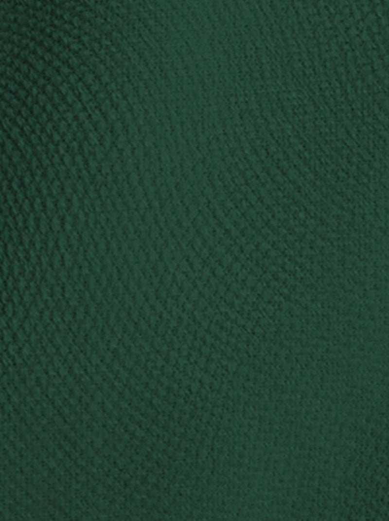 Rideau en velours  -  - Effet brossé Vert - Kiabi
