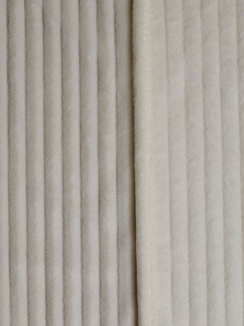 Rideau en velours côtelé flanelle ARUM Beige - Kiabi