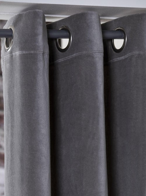Rideau en velours 'Deko&co' - Kiabi