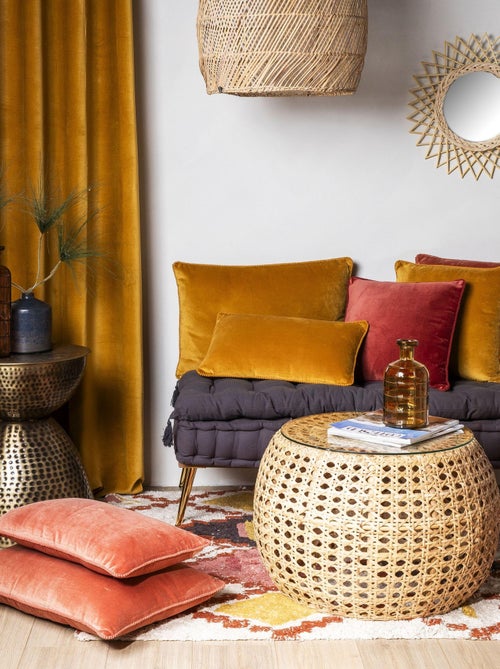 Rideau en velours 'Deko&co' - Kiabi