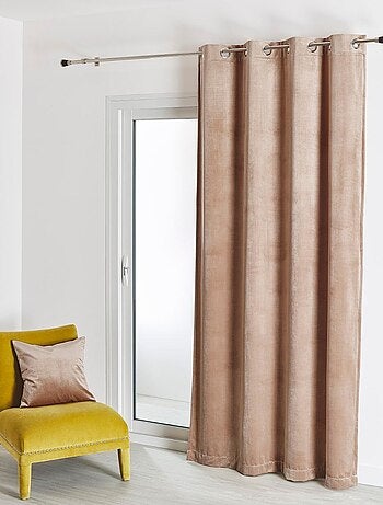 Rideau en velours feutré uni