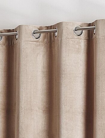 Rideau en velours feutré uni