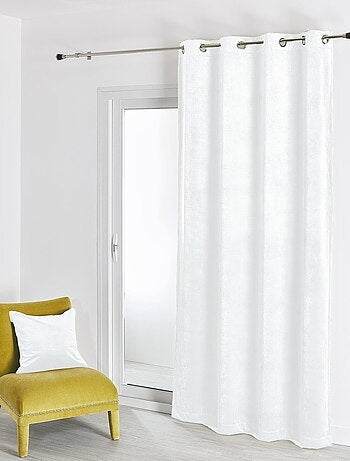 Rideau en velours feutré uni