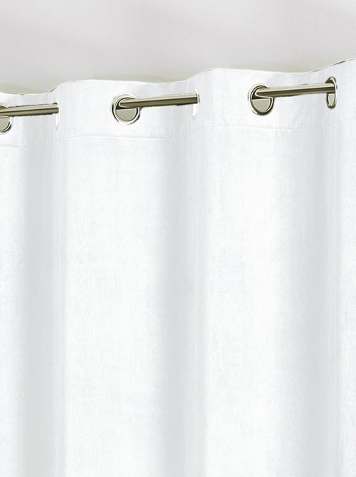 Rideau en velours feutré uni - Kiabi