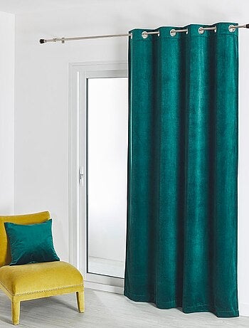Rideau en velours feutré uni