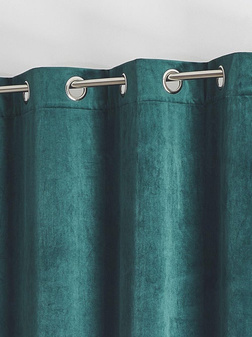 Rideau en velours feutré uni - Kiabi