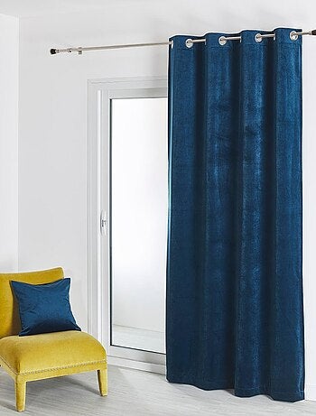 Rideau en velours feutré uni