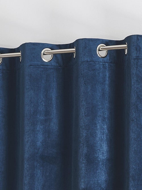 Rideau en velours feutré uni - Kiabi