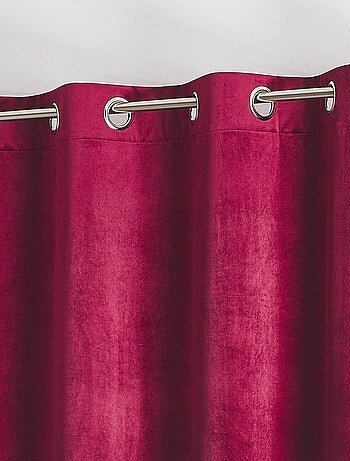 Rideau en velours feutré uni