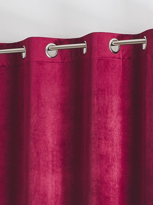 Rideau en velours feutré uni - Kiabi