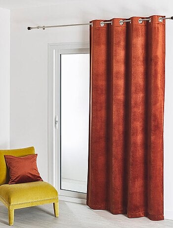 Rideau en velours feutré uni