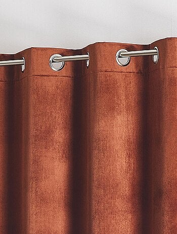 Rideau en velours feutré uni