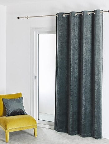 Rideau en velours feutré uni