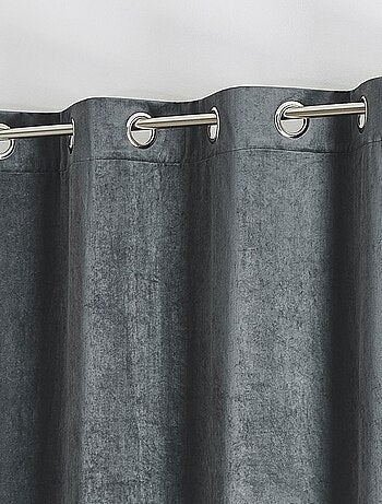 Rideau en velours feutré uni