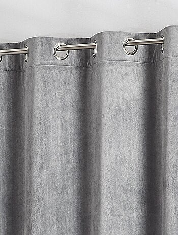 Rideau en velours feutré uni