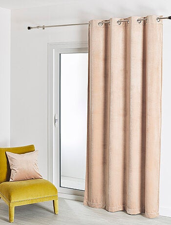 Rideau en velours feutré uni