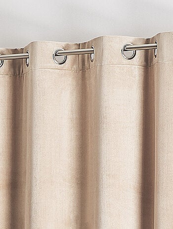 Rideau en velours feutré uni