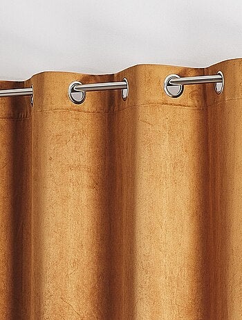 Rideau en velours feutré uni