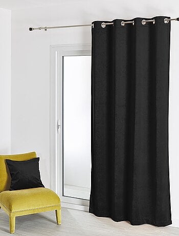 Rideau en velours feutré uni
