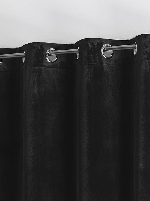 Rideau en velours feutré uni - Kiabi
