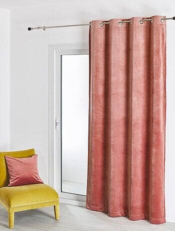 Rideau en velours feutré uni