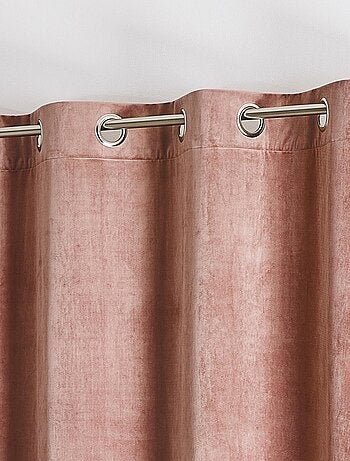 Rideau en velours feutré uni