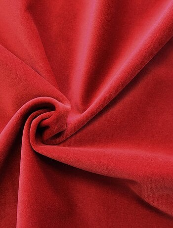 Rideau en velours feutré uni