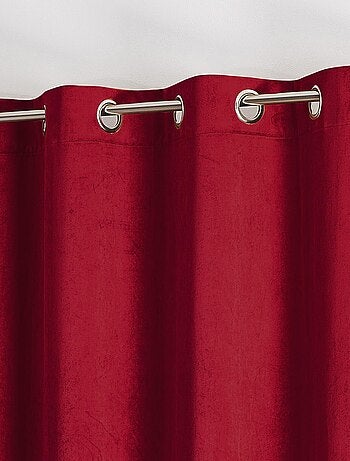 Rideau en velours feutré uni