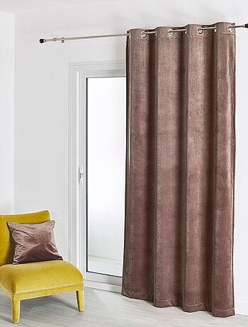 Rideau en velours feutré uni