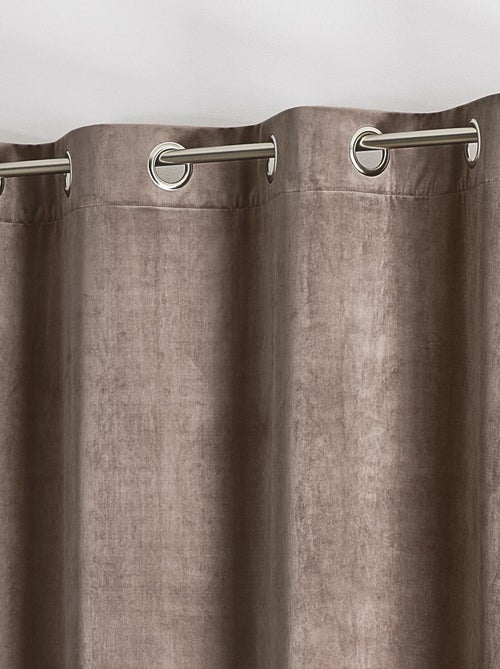 Rideau en velours feutré uni - Kiabi