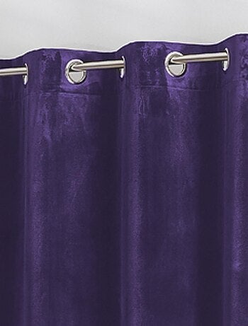 Rideau en velours feutré uni