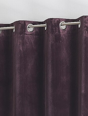 Rideau en velours feutré uni
