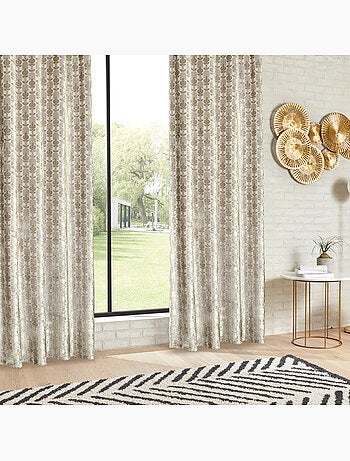 Rideau en velours jacquard LUNA
